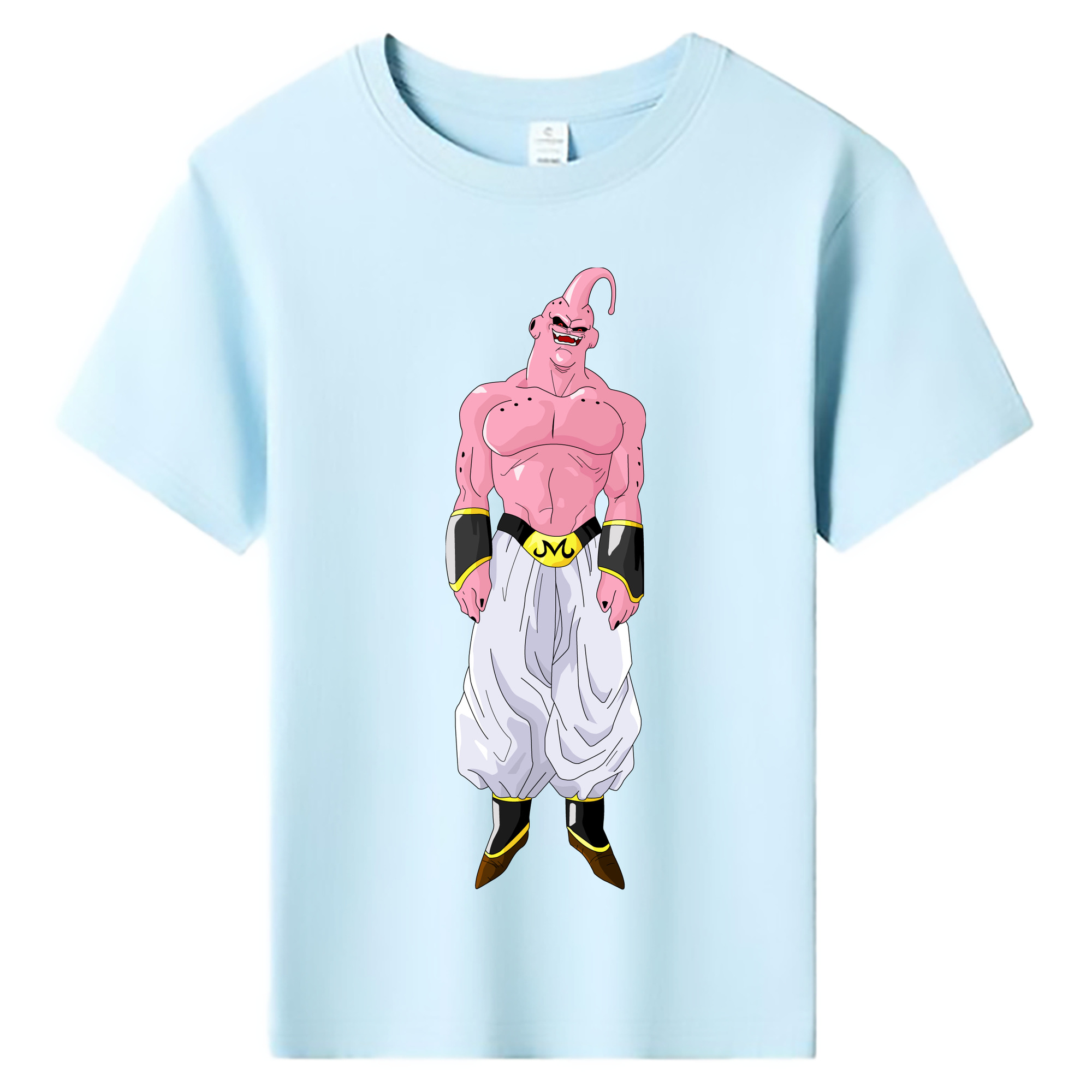 （画像用） ドラゴンボール 魔人ブウ DRAGON BALL Majin Buu 綿100％キッズTシャツ（フロントプリント）